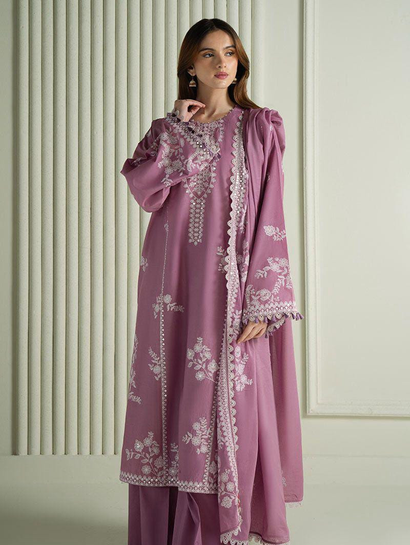 RESENTING CROSS STITCH PREMIUM HEAVY EMBROIDERED DHANAK VOL Winter Collection 2025